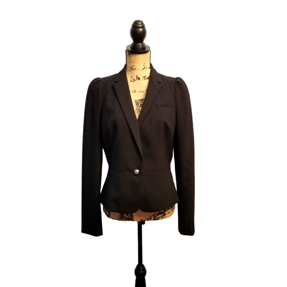 Banana Republic Black Peplum Blazer Size 8